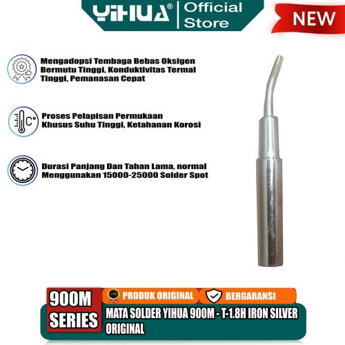 [EZM.4400267] Yihua 900M-T-1.8H Mata Solder Station 900M Series Mata Bengkok Tip ORI