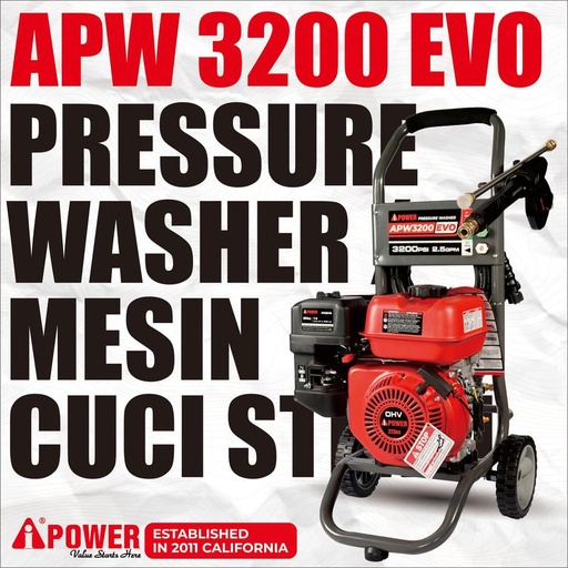 [EZM.1230044] PRESSURE WASHER / MESIN CUCI STEAM APW 3200 EVO