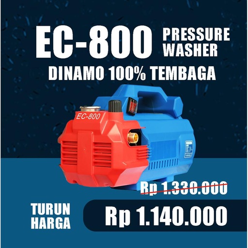 [EZM.1230047] ENERGYCUBE PRESSURE WASHER EC-800 MESIN CUCI STEAM