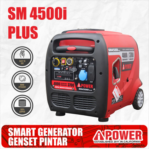 [EZM.1230048] SMART GENERATOR / GENSET PINTAR SM4500i PLUS