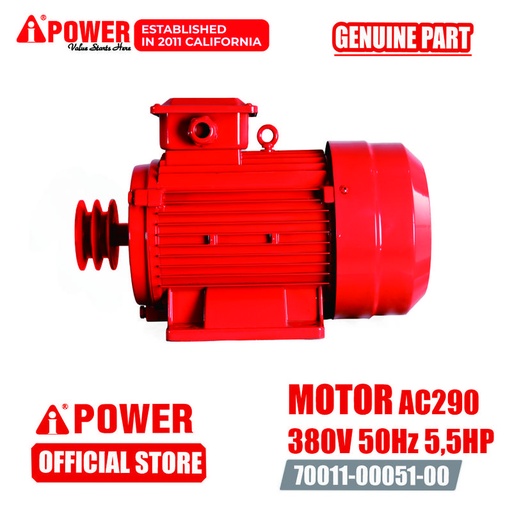 [EZM.1230058] MOTOR 380V 50Hz 5,5HP UNTUK AIR COMPRESSOR AC290