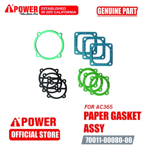 [EZM.1230068] PAPER GASKET ASSY UNTUK AIR COMPRESSOR AC365