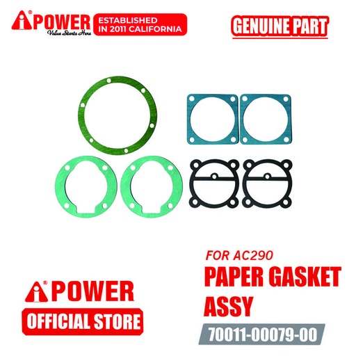 [EZM.1230073] PAPER GASKET ASSY UNTUK AIR COMPRESSOR AC290