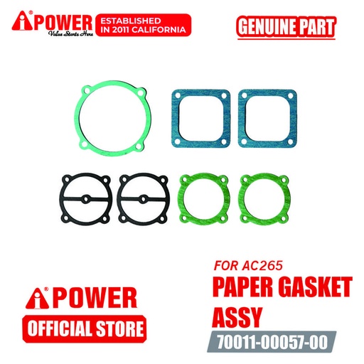 [EZM.1230078] PAPER GASKET ASSY UNTUK AIR COMPRESSOR AC265