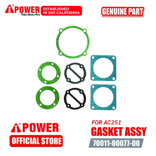 [EZM.1230083] GASKET ASSY  UNTUK AIR COMPRESSOR AC251