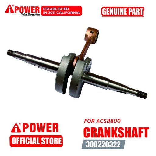 [EZM.1230098] CRANKSHAFT  UNTUK CHAINSAW / MESIN POTONG CS8800