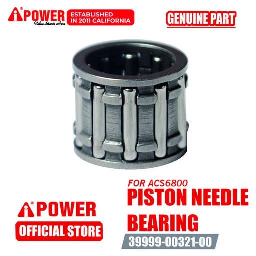 [EZM.1230108] PISTON NEEDLE BEARING UNTUK CHAINSAW / MESIN POTONG ACS6800