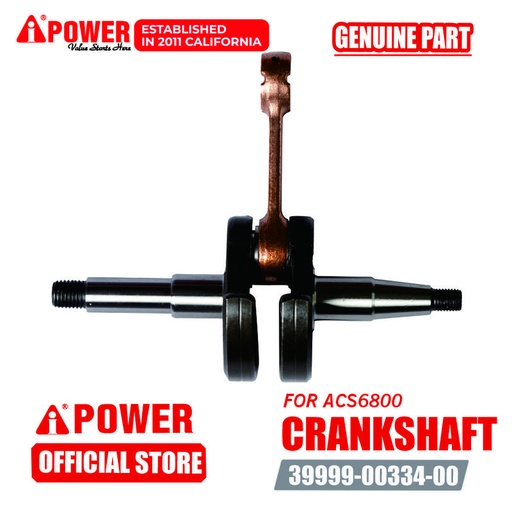 [EZM.1230115] CRANKSHAFT UNTUK CHAINSAW / MESIN POTONG ACS6800