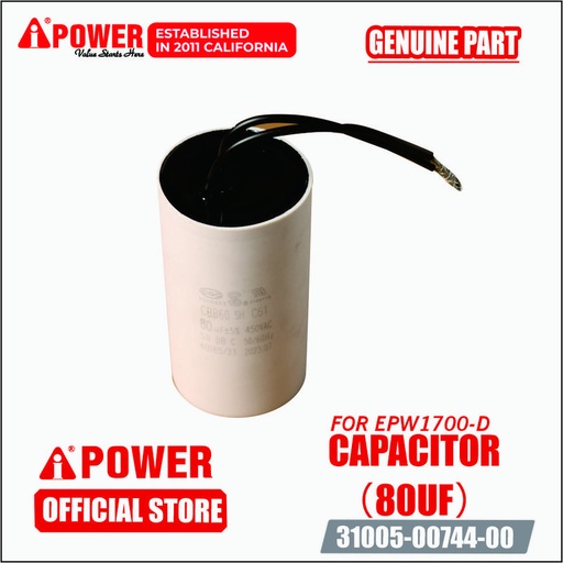 [EZM.1230125] CAPACITOR / CAPACITY 80 UF UNTUK EPW 1700D