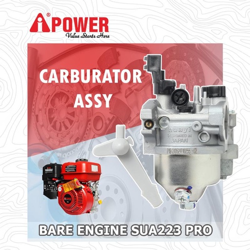 [EZM.1230170] CARBURATOR ASSY UNTUK SUA223 PRO