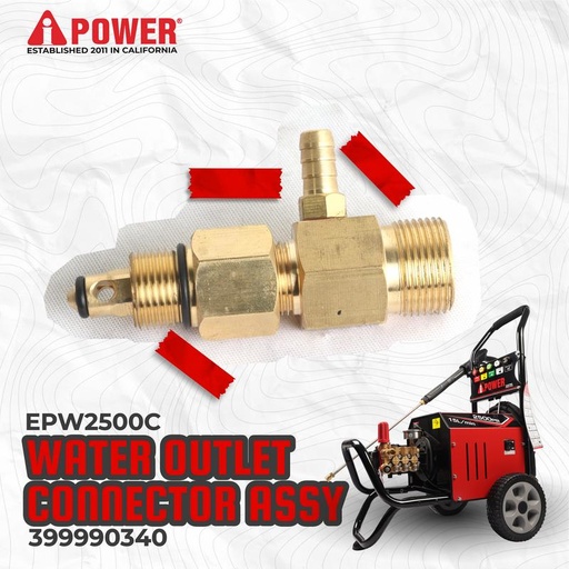 [EZM.1230186] WATER OUTLET CONNECTOR ASSY UNTUK EPW2500-C