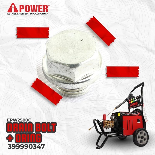[EZM.1230195] OIL DRAIN BOLT+O-RING UNTUK EPW2500-C