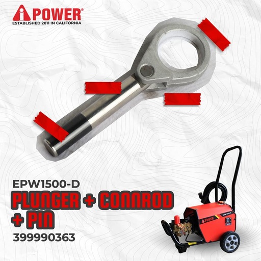 [EZM.1230204] PLUNGER CONNECTOR ROD + PIN UNTUK EPW1500-D