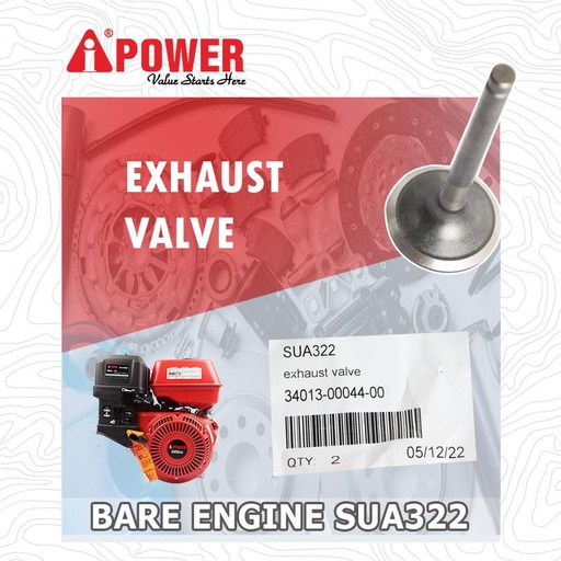 [EZM.1230323] EXHAUST VALVE UNTUK SUA322