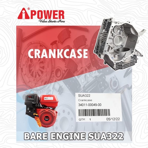 [EZM.1230325] CRANKCASE DIGUNAKAN UNTUK SUA322