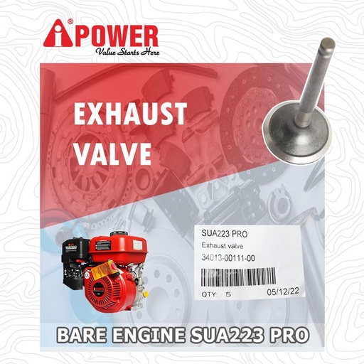 [EZM.1230337] EXHAUST VALVE UNTUK SUA223 PRO