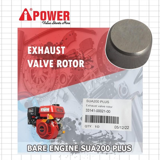 [EZM.1230356] EXHAUST VALVE ROTOR UNTUK SUA200 PLUS