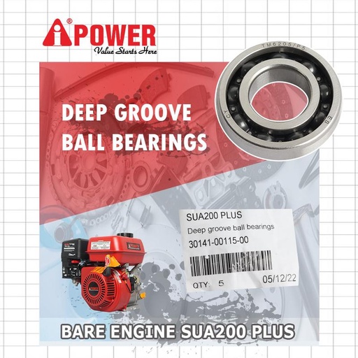 [EZM.1230357] DEEP GROOVE BALL BEARINGS UNTUK SUA200 PLUS