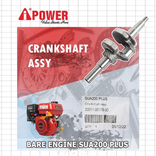 [EZM.1230359] CRANKSHAFT ASSY UNTUK SUA200 PLUS