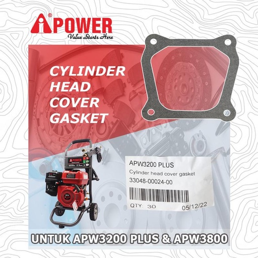 [EZM.1230368] CYLINDER HEAD COVER GASKET UNTUK APW3200 PLUS