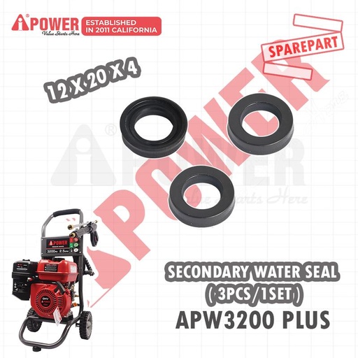 [EZM.1230427] SECONDARY WATER SEAL (3PCSSET) 12X20X4 UNTUK APW3200 PLUS