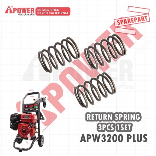 [EZM.1230450] RETURN SPRING 3PCS,1SET UNTUK APW3200 PLUS