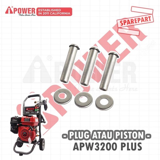 [EZM.1230459] PLUNGER ASSY ATAU PISTON 1 SET ( 3PCS ) UNTUK APW3200 PLUS