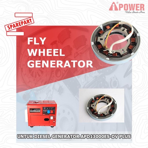[EZM.1230478] FLY WHEEL GENERATOR UNTUK DIESEL GENERATOR APD13000ES-DV