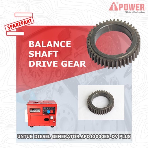 [EZM.1230485] BALANCE SHAFT TIMING GEAR UNTUNK DIESEL GENERATOR APD13000ES-DV PLUS