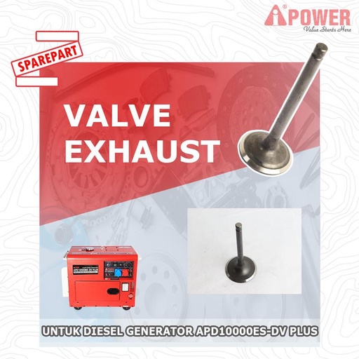 [EZM.1230491] VALVE EXHAUST DIGUNAKAN UNTUK DIESEL GENERATOR APD10000ES-DV PLUS