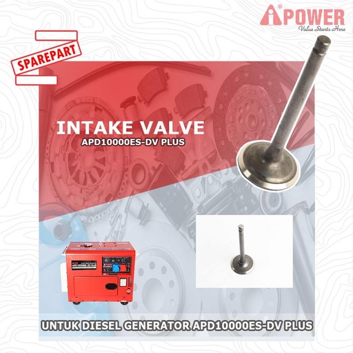 [EZM.1230492] INTAKE VALVE DIGUNAKAN UNTUK DIESEL GENERATOR APD10000ES-DV PLUS