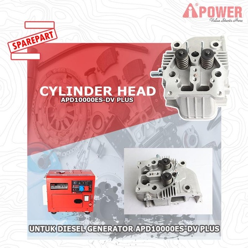 [EZM.1230494] CYLINDER HEAD DIGUNAKAN UNTUK DIESEL GENERATOR APD10000ES-DV PLUS