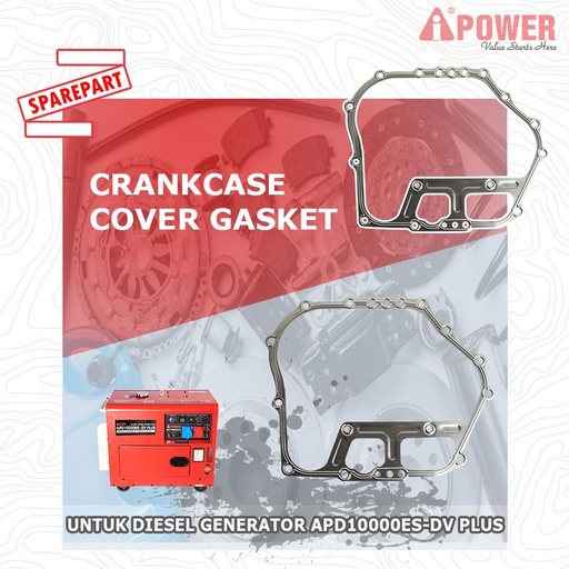 [EZM.1230496] CRANKCASE COVER GASKET DIGUNAKAN UNTUK APD10000ES-DV PLUS