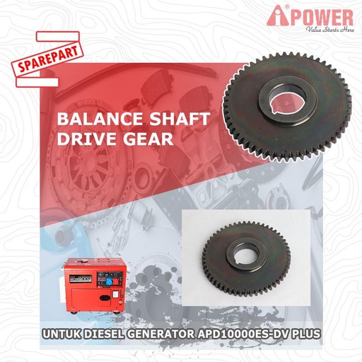 [EZM.1230498] BALANCE SHAFT DRIVE GEAR DIGUNAKAN UNTUK APD10000ES-DV PLUS