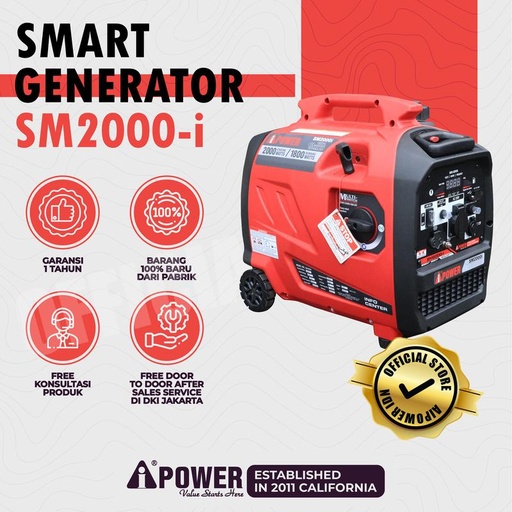 [EZM.1230521] AIPOWER INVERTER GENSET SMART GENSET / SMART GENERATOR SM2000-i