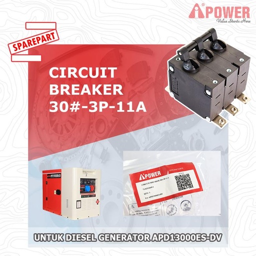 [EZM.1230545] CIRCUIT BREAKER 30#-3P-11A UNTUK APD13000ES