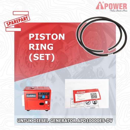 [EZM.1230554] PISTON RING (SET) UNTUK APD10000ES