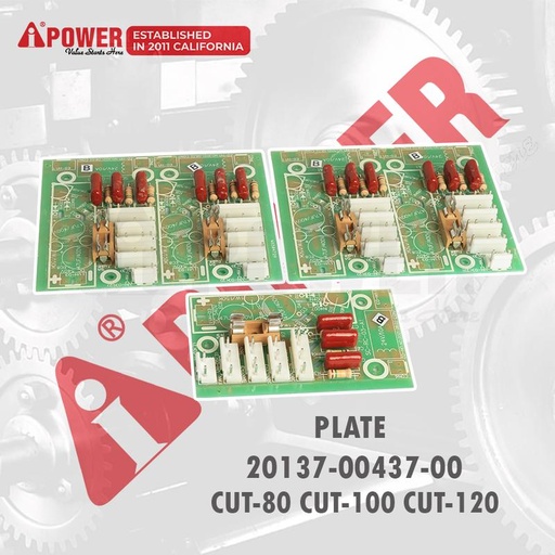 [EZM.1230571] PLATE 20137-00437-00 UNTUK CUT-80/CUT-100/CUT-120