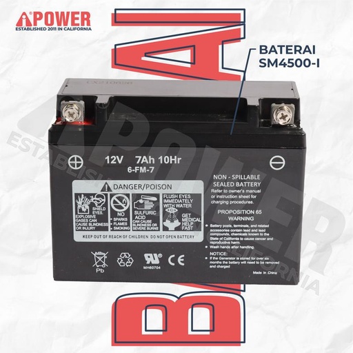 [EZM.1230645] BATTERY SM4500I