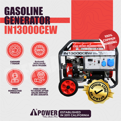 [EZM.1230690] GASOLINE GENSET - GENERATOR BENSIN AIPOWER IN13000CEW