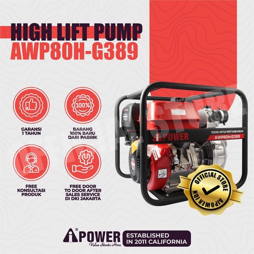 [EZM.1230695] POMPA AIR BERTEKANAN TINGGI - HIGH LIFT PUMP AIPOWER AWP80H-G389