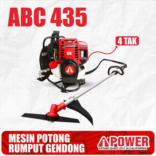 [EZM.1230705] AIPOWER BRUSH CUTTER ll MESIN POTONG RUMPUT GENDONG 4 STROKE ll ABC435 AIPOWER
