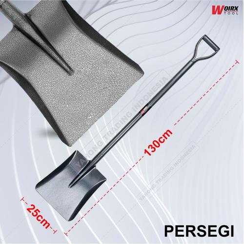 [EZM.4700003] Sekop Pasir Besar Gagang Besi Sekop Taman Lancip Persegi Lurus