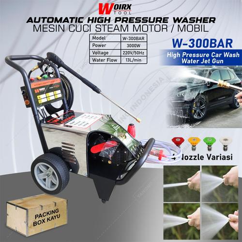 [EZM.4700007] WOIRX Jet Cleaner 300 bar High Pressure Mesin Semprot Cuci Motor Mobil