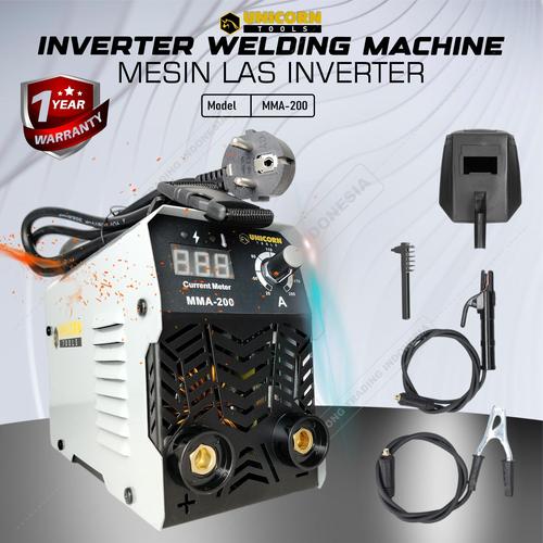 [EZM.4700032] Mesin Las MMA 200A Inverter Trafo Las Listrik MMA-200 MMA200 UNICORN