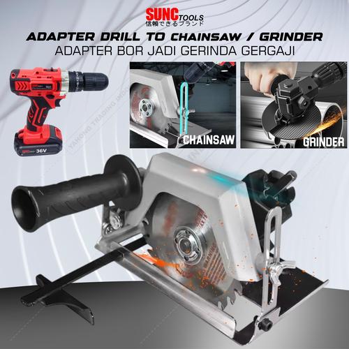 [EZM.4700033] Adapter Bor Gerinda Angel Grinder Konverter Bor Jadi Gerinda Gergaji