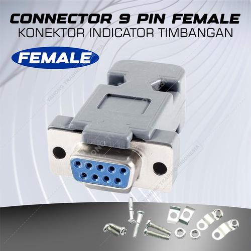 [EZM.4700052] Connector 9 Pin Female Timbangan Digital