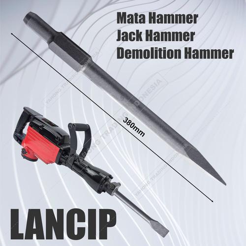 [EZM.4700065] Mata Bor Bobok Beton Jack Hammer Pipih Flat Lancip Chisel