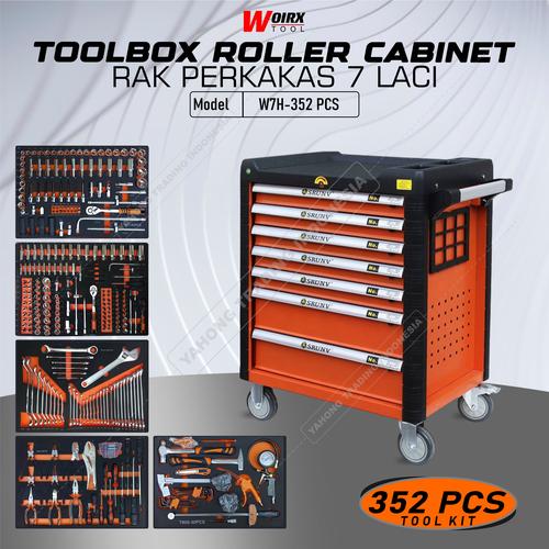 [EZM.4700082] Toolbox Trolly Kabinet 7 Drawer 352pcs Tool Box Roller