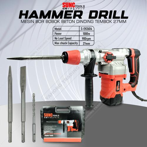 [EZM.4700084] Hammer Drill Mesin Bor Bobok Beton Dinding Tembok 27mm